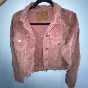 Pink American eagle size medium corduroy jacket!!!